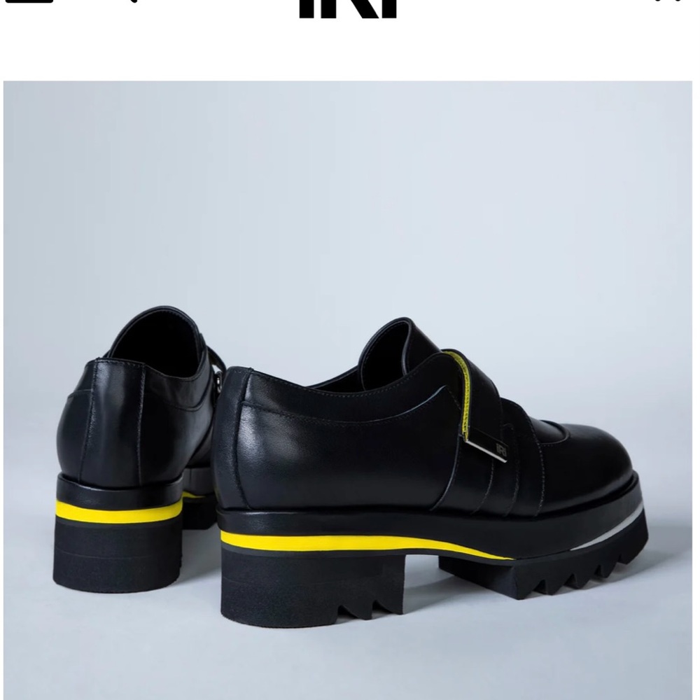 iRi DAAN Black Leather Loafers Size 37.5 UK / 7.5US - Picture 3 of 16
